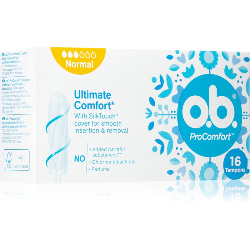 o.b. Pro Comfort Normal tampony 16 ks - parfo.cz