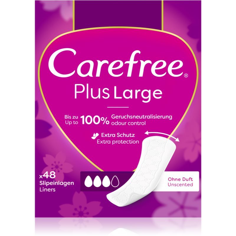 Carefree Plus Large Light Scent slipové vložky 48 ks - parfo.cz