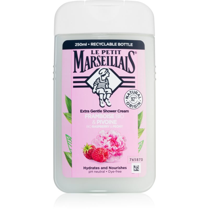 Le Petit Marseillais Raspberry & Peony Bio krémový sprchový gel 250 ml - parfo.cz