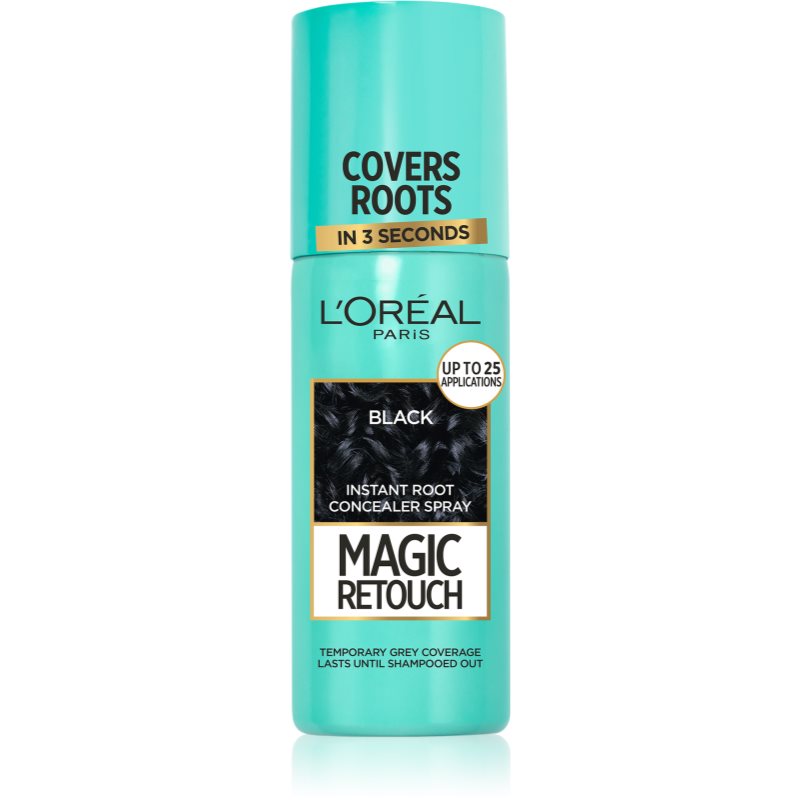L’Oréal Paris Magic Retouch sprej pro okamžité zakrytí odrostů odstín Black 75 ml - parfo.cz