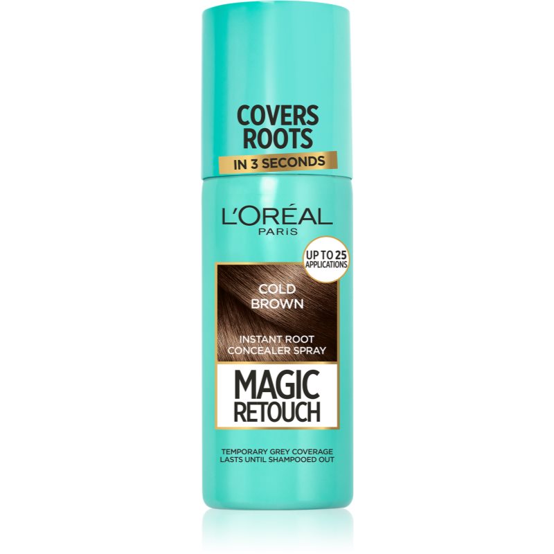 L’Oréal Paris Magic Retouch sprej pro okamžité zakrytí odrostů odstín Cold Brown 75 ml - parfo.cz