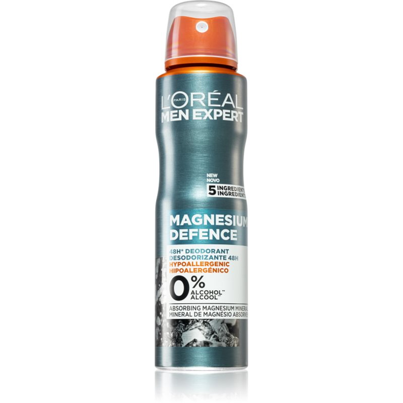 L’Oréal Paris Men Expert Magnesium Defence deodorant ve spreji pro muže 150 ml - parfo.cz