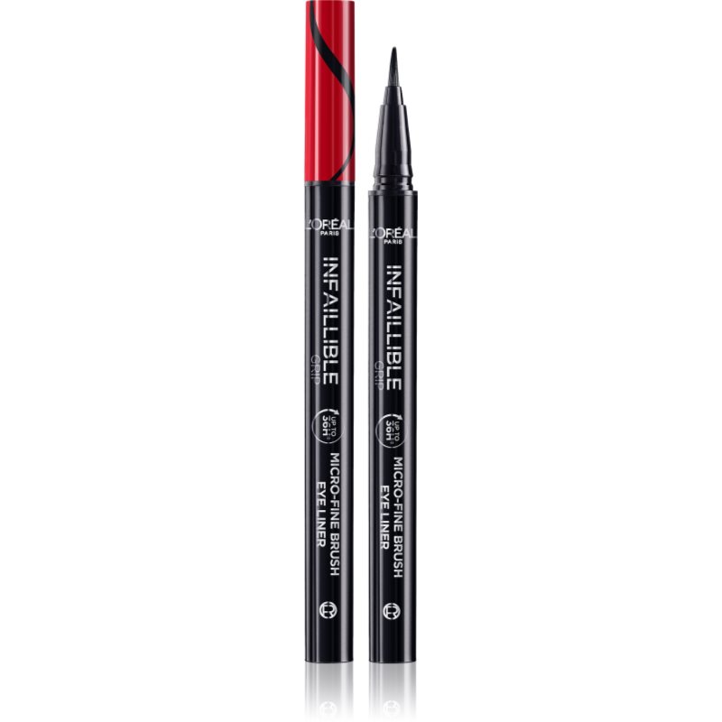 L’Oréal Paris Infaillible Grip 36h Micro-Fine liner linka na oči ve fixu odstín 01 Obsidian black 0