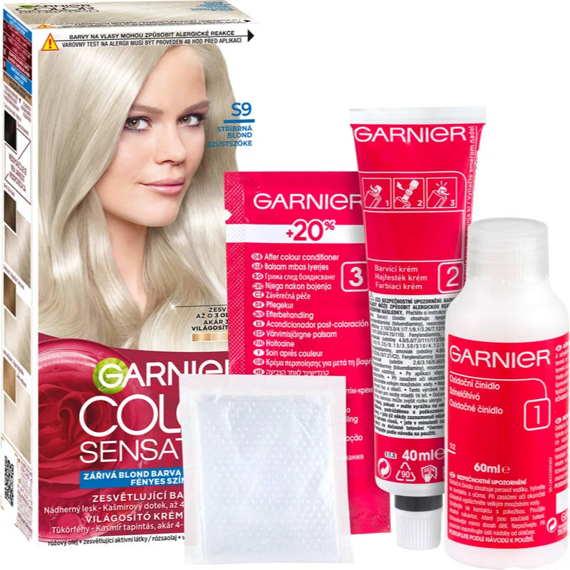 Garnier Color Sensation The Vivids barva na vlasy odstín S9 Silver Diamond Blond 1 ml - parfo.cz