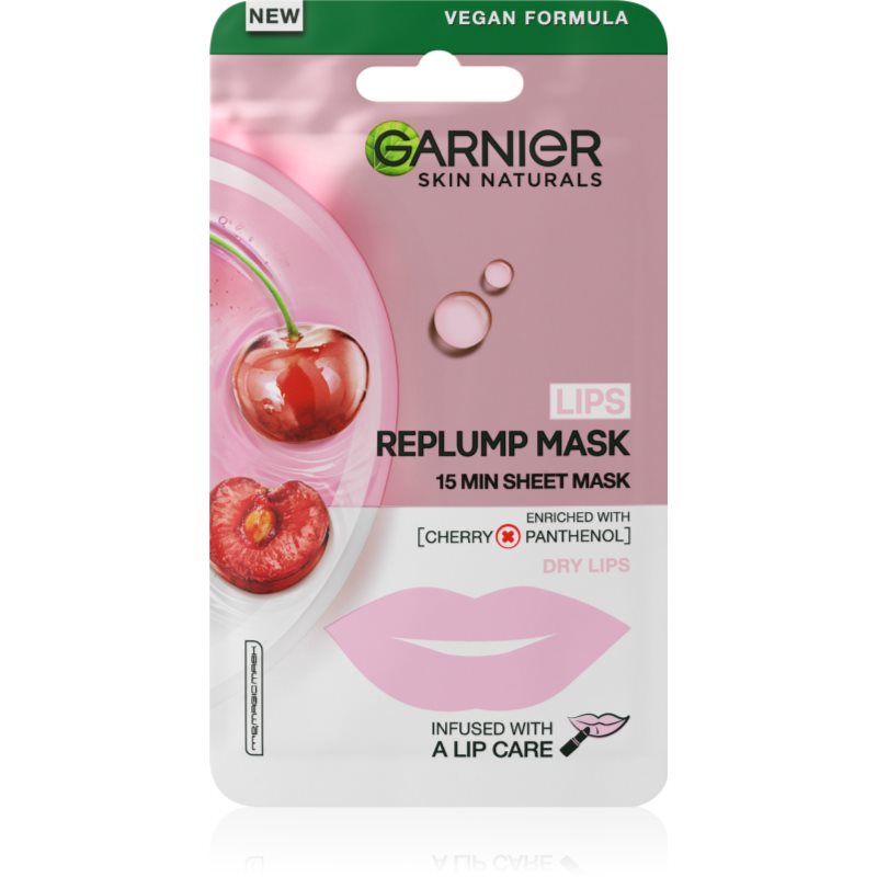 Garnier Skin Naturals Lips Replump Mask vyplňující maska na rty 5 g - parfo.cz