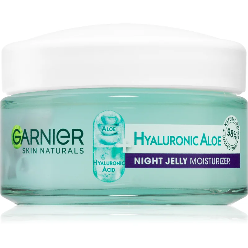 Garnier Hyaluronic Aloe Jelly noční gelový krém pro hydrataci a vyhlazení pleti 50 ml - parfo.cz