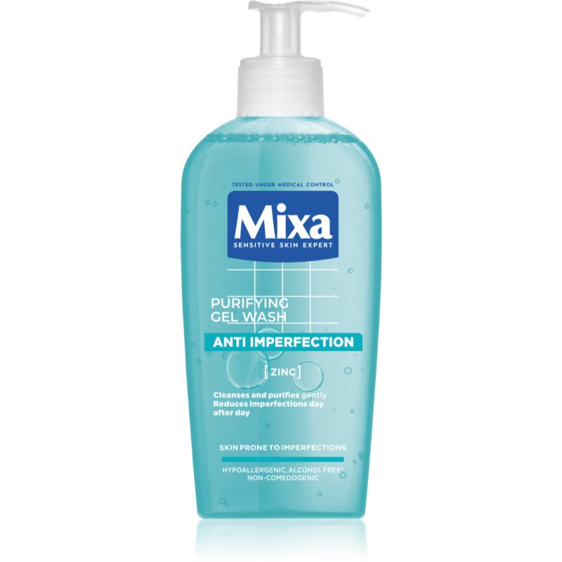 MIXA Anti-Imperfection čisticí pleťový gel bez obsahu mýdla 200 ml - parfo.cz