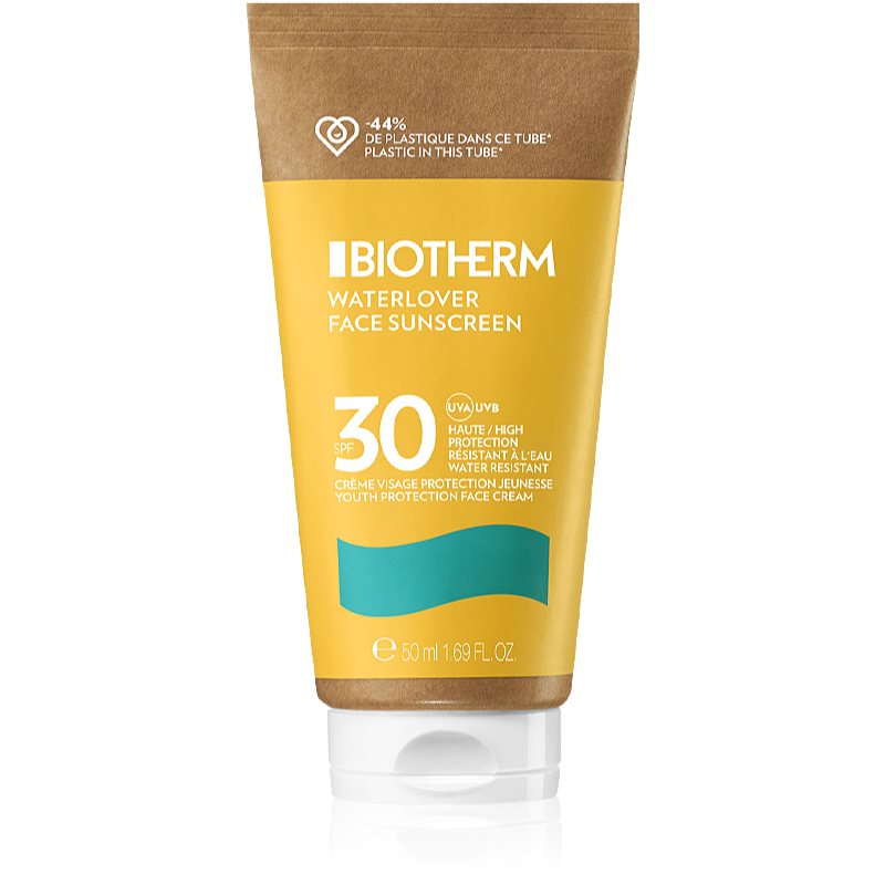 Biotherm Waterlover Face Sunscreen SPF 30 ochranný krém na obličej proti stárnutí pro intolerantní pleť SPF 30 50 ml - parfo.cz