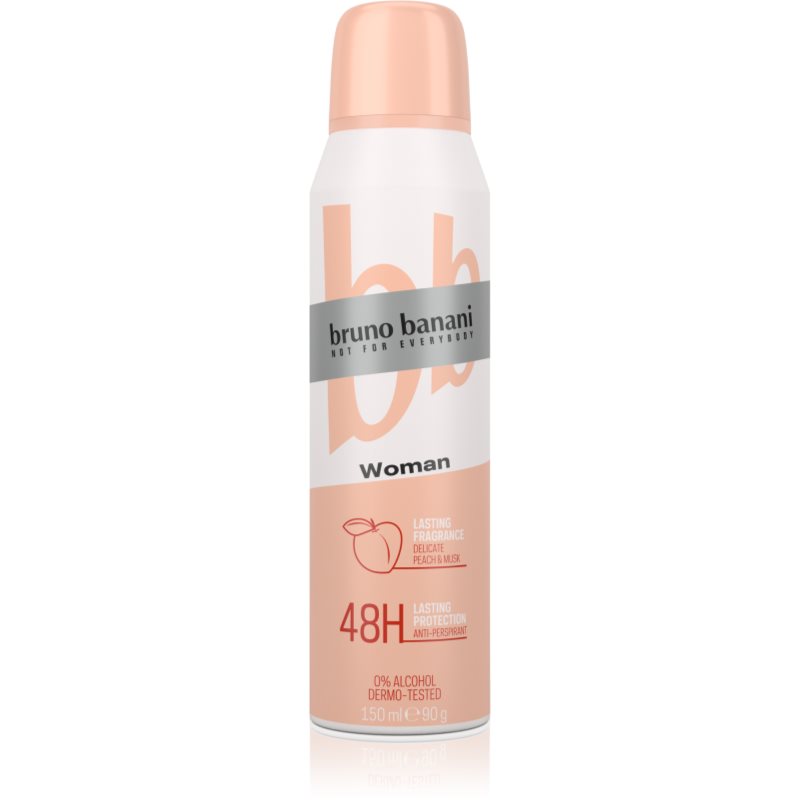 Bruno Banani Woman Peach & Musk antiperspirant 48h pro ženy 150 ml - parfo.cz