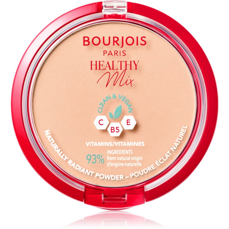 Bourjois Healthy Mix matující pudr pro zářivý vzhled pleti odstín 02 Vanilla 10 g - parfo.cz