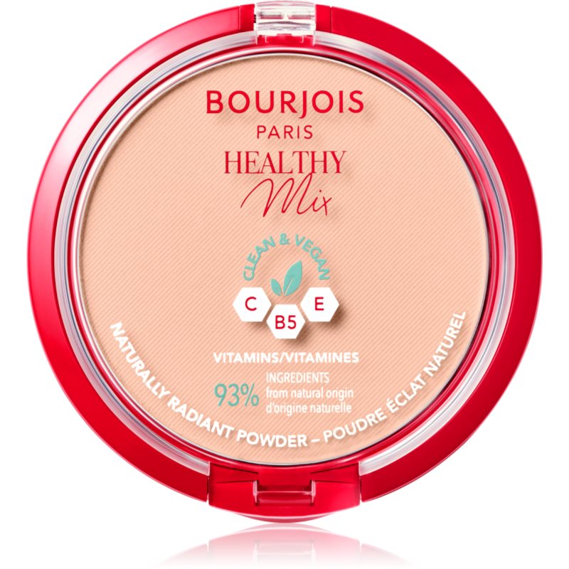 Bourjois Healthy Mix matující pudr pro zářivý vzhled pleti odstín 03 Rose Beige 10 g - parfo.cz