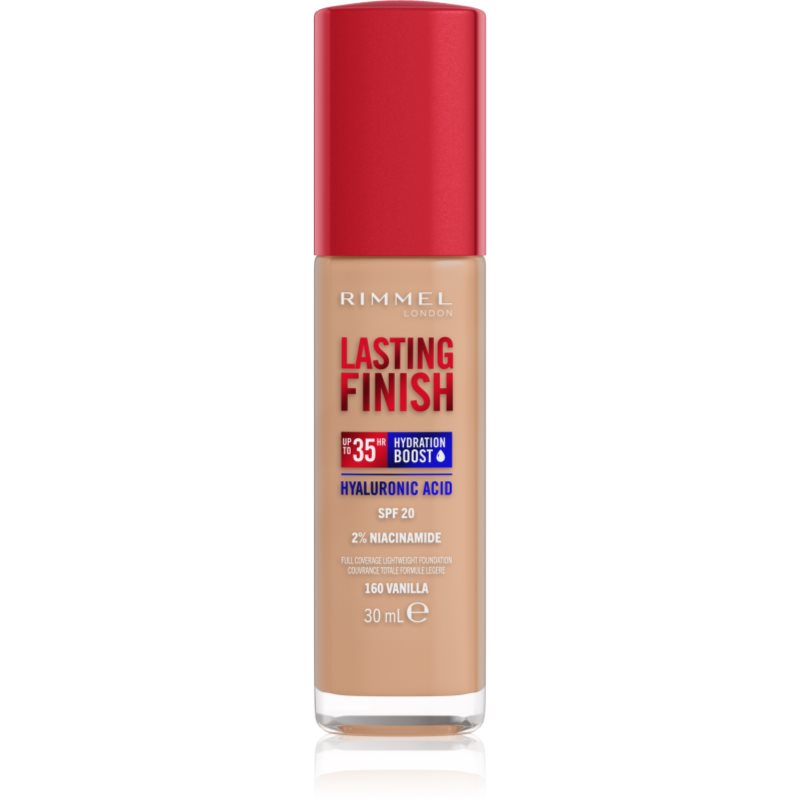 Rimmel Lasting Finish 35H Hydration Boost hydratační make-up SPF 20 odstín 160 Vanilla 30 ml - parfo.cz