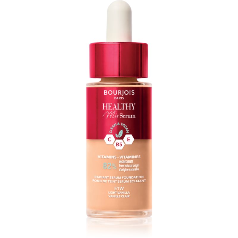 Bourjois Healthy Mix lehký make-up pro přirozený vzhled odstín 51W Light Vanilla 30 ml - parfo.cz