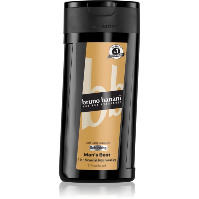 Bruno Banani Man's Best osvěžující sprchový gel 3 v 1 pro muže 250 ml - parfo.cz