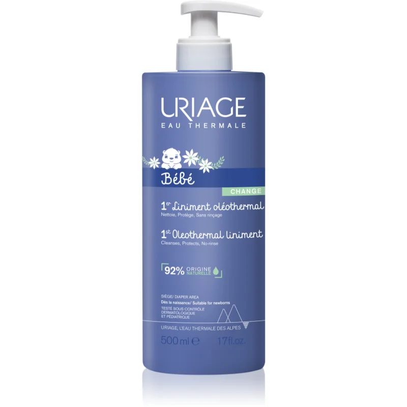 Uriage Bébé 1st Oleothermal Liniment jemný čisticí krém pro děti na oblast plenek 500 ml - parfo.cz