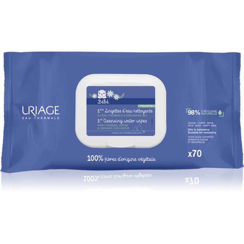Uriage Bébé 1st Cleansing Wipes čisticí ubrousky pro děti 70 ks - parfo.cz