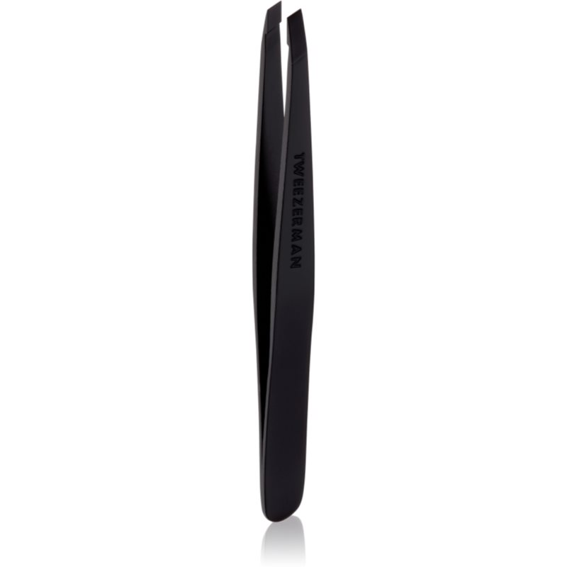 Tweezerman Slant Tweezer Black Matte pinzeta šikmá 1 ks - parfo.cz