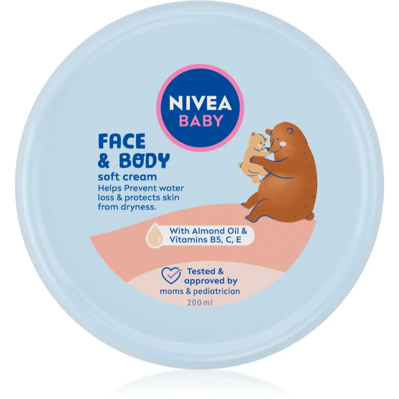 NIVEA BABY Soft hydratační krém na obličej a tělo 200 ml - parfo.cz
