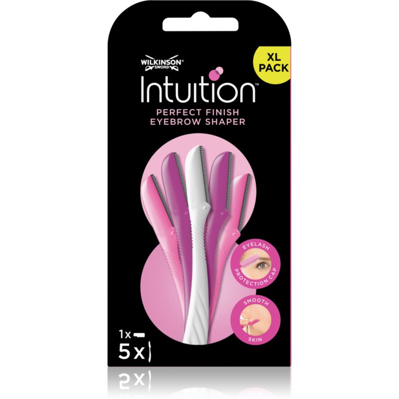 Wilkinson Sword Intuition Perfect Finish Eyebrow Shaper břitva na obočí 5 ks - parfo.cz
