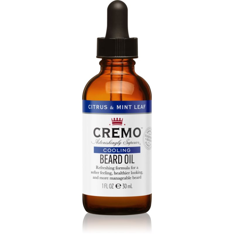 Cremo Cooling Beard Oil Citrus & Mint Leaf olej na vousy 30 ml - parfo.cz