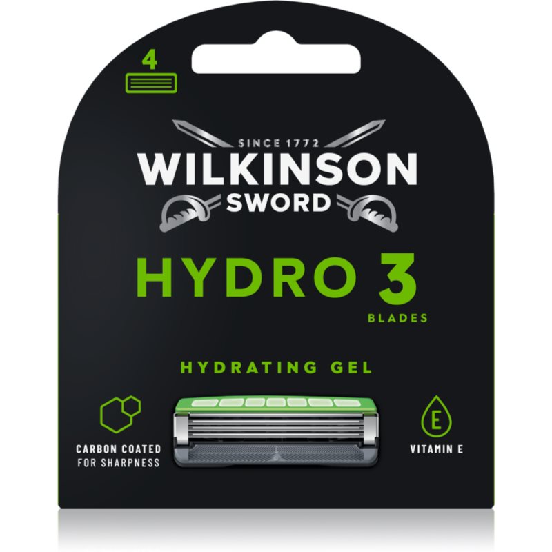 Wilkinson Sword Hydro3 Skin Protection Black Edition náhradní hlavice 4 ks - parfo.cz