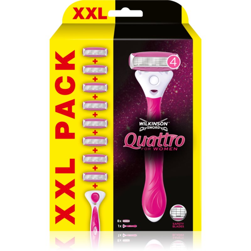 Wilkinson Sword Quattro for Women Aloe & Vit. E náhradní břity 8 - parfo.cz