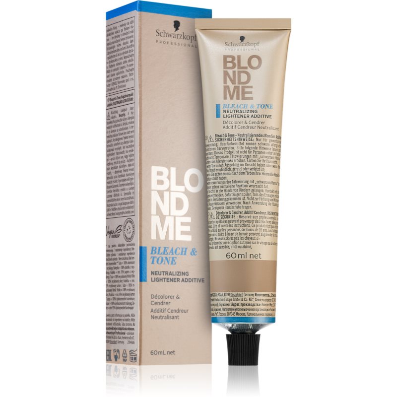 Schwarzkopf Professional Blondme Bleach & Tone zesvětlující a tónovací přísada odstín Ash 60 ml - parfo.cz