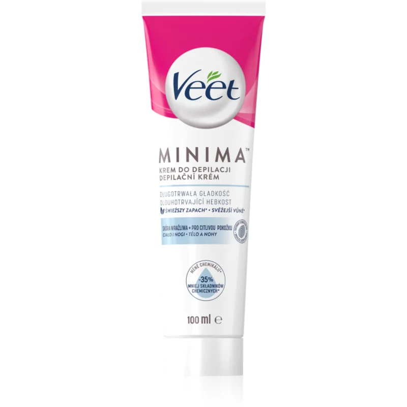 Veet Minima Sensitive Skin depilační krém pro citlivou pokožku aloe vera a vitamin E 100 ml - parfo.cz