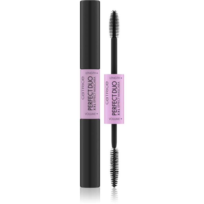 Catrice Perfect Duo XXL Effect objemová a prodlužující řasenka 2 v 1 odstín Black 8 ml - parfo.cz