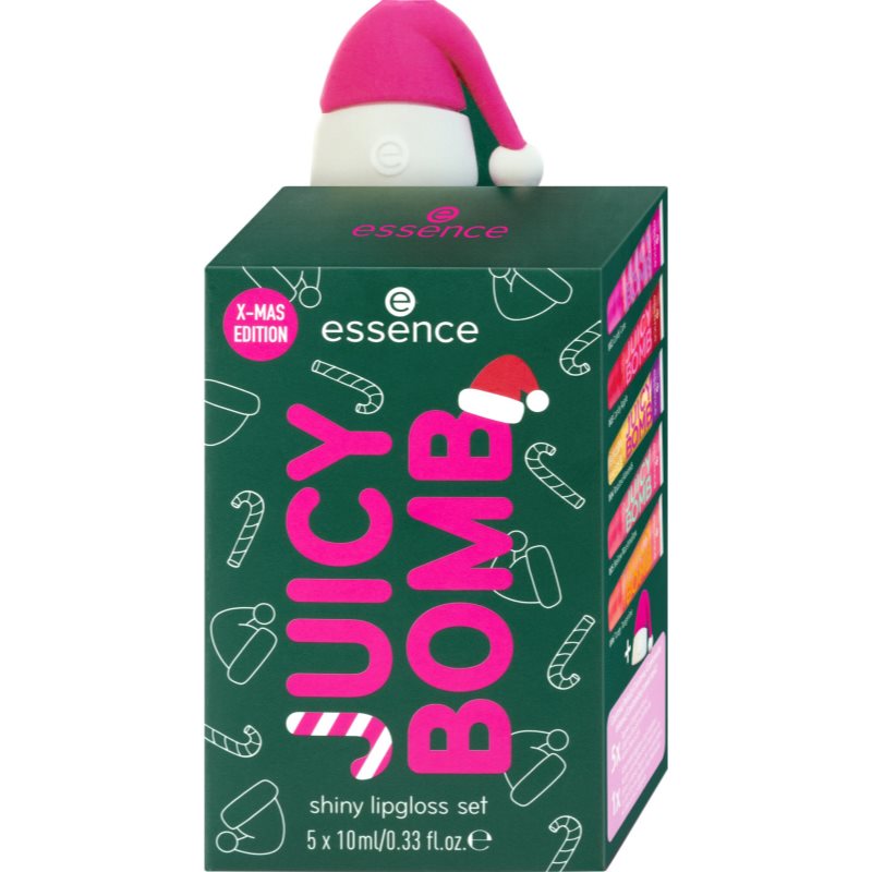 essence Juicy Bomb dárková sada na rty 01 Holly Jolly