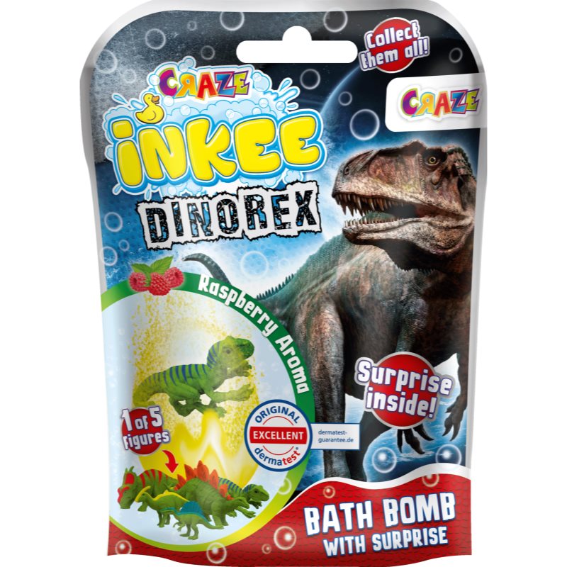 Craze INKEE Dino koupelová bomba pro děti 1 ks - parfo.cz