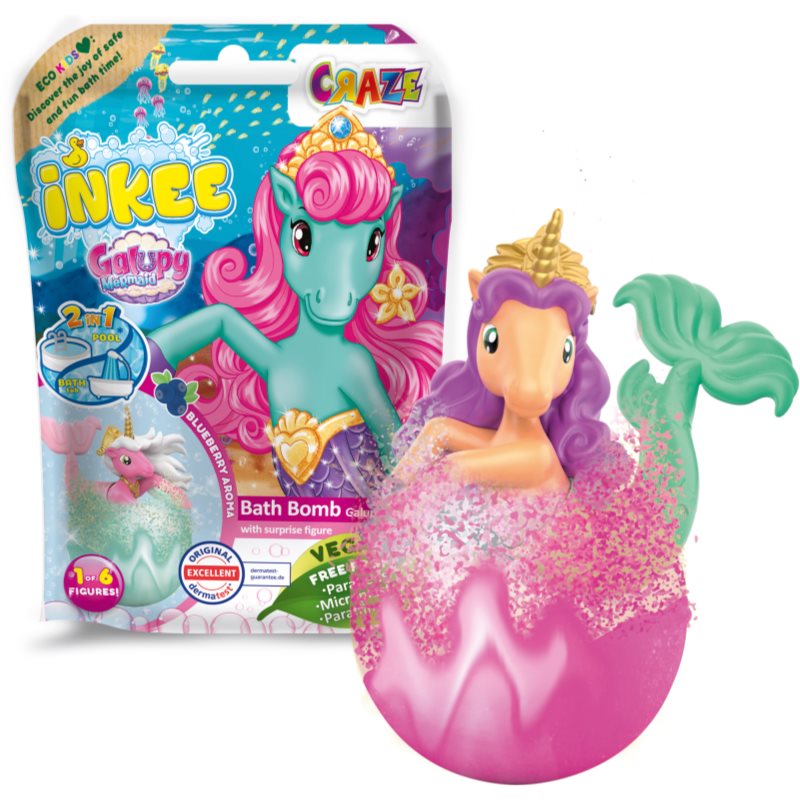 Craze Bath Bomb Galupy Mermaid šumivá koule do koupele 1 ks - parfo.cz