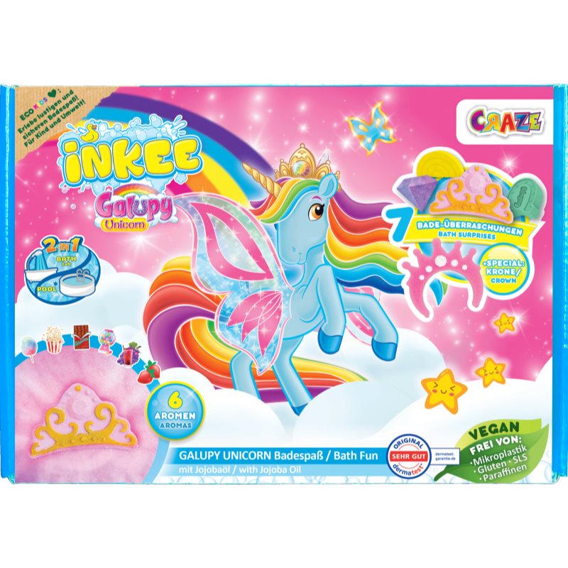 Craze INKEE Galupy Unicorn set do koupele pro děti - parfo.cz
