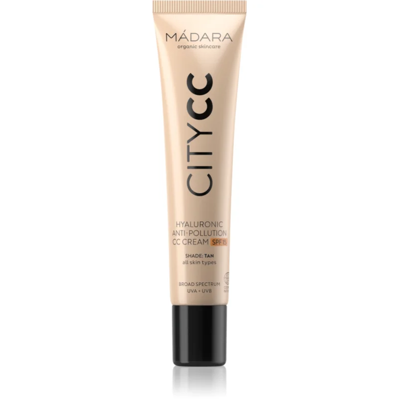 MÁDARA City CC CC krém pro jednotný tón pleti SPF 15 odstín Tan 40 ml - parfo.cz