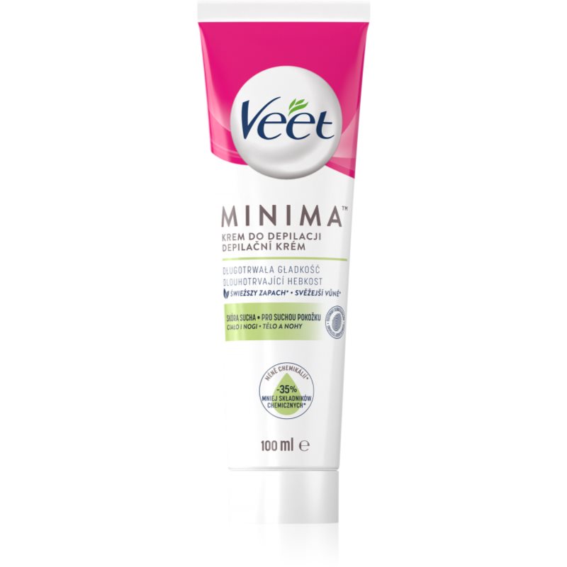Veet Minima Dry Skin hydratační depilační krém pro suchou pokožku 100 ml - parfo.cz