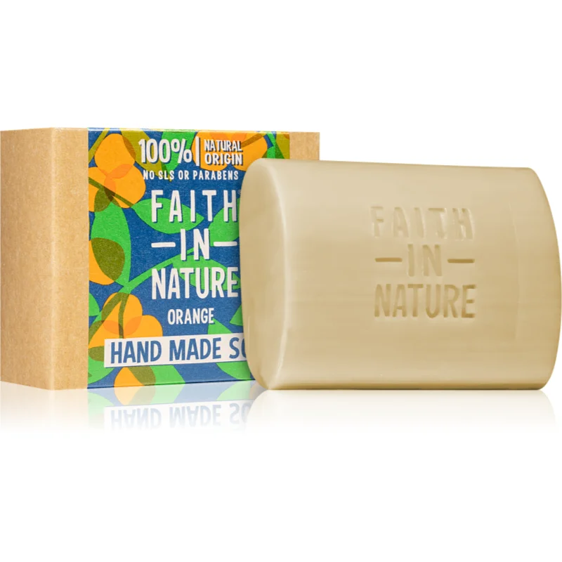 Faith In Nature Hand Made Soap Orange přírodní tuhé mýdlo 100 g - parfo.cz
