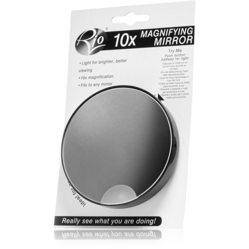 RIO 10x Magnifying Mirror zvětšovací zrcátko s přísavkami 1 ks - parfo.cz