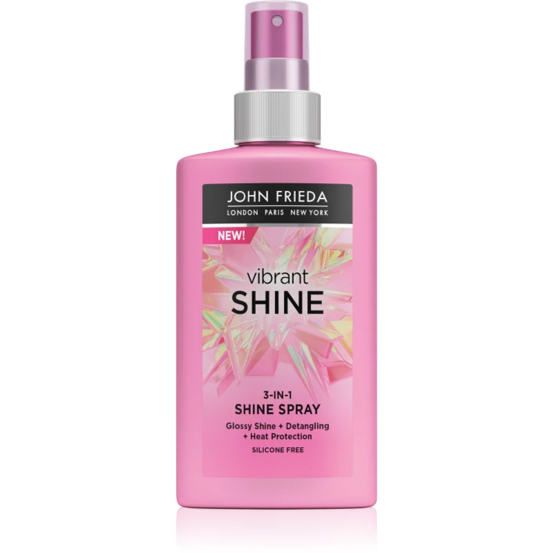 John Frieda Vibrant Shine multifunkční sprej pro lesk a hebkost vlasů 150 ml - parfo.cz