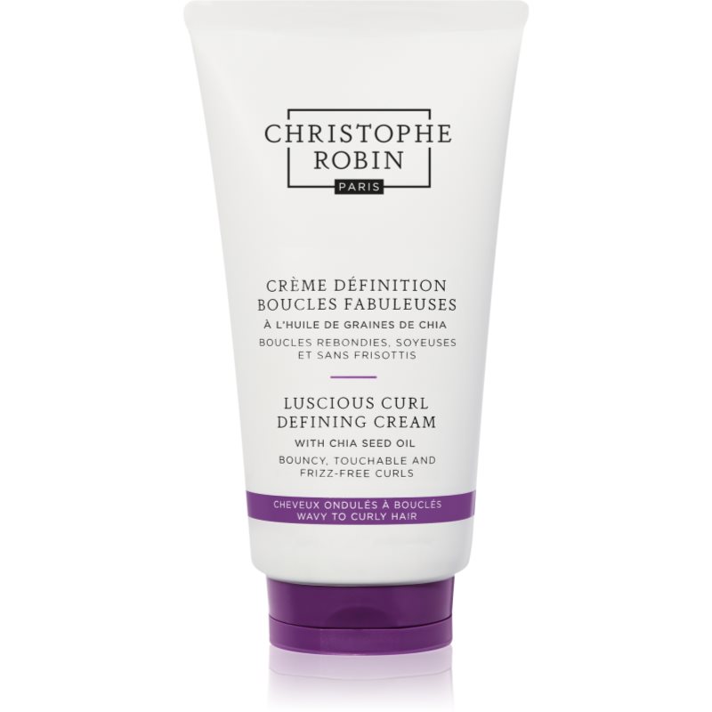 Christophe Robin Luscious Curl Defining Cream with Chia Seed Oil uhlazující krém pro vlnité a kudrnaté vlasy 150 ml - parfo.cz