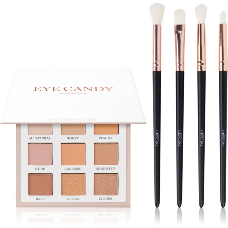 Eye Candy Enhancing Brush & Palette Set paletka očních stínů se štětečkem - parfo.cz