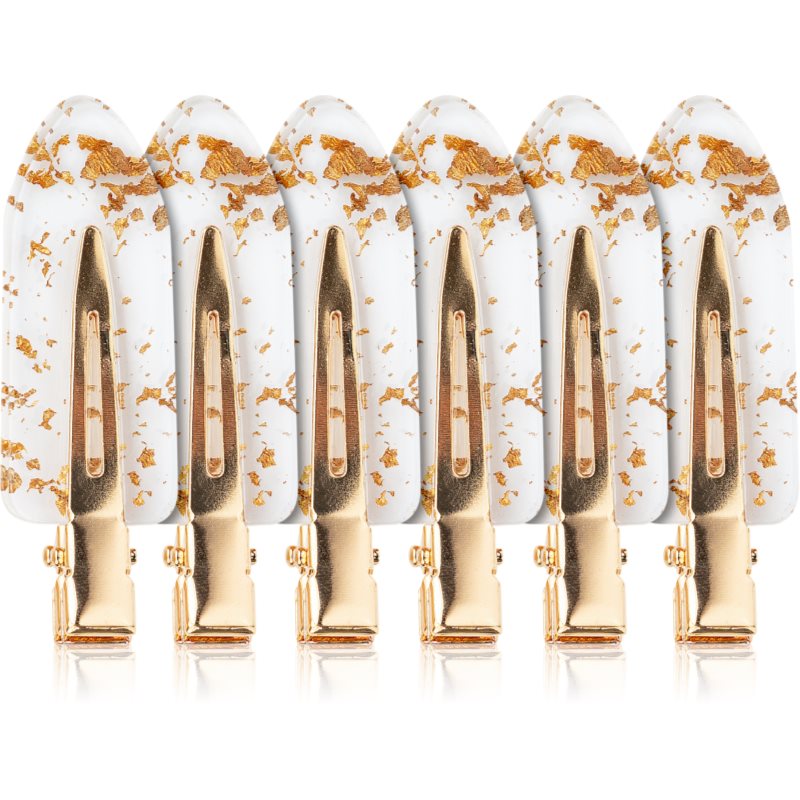 Brushworks Gold Flake No Crease Clips sponky do vlasů 6 ks - parfo.cz