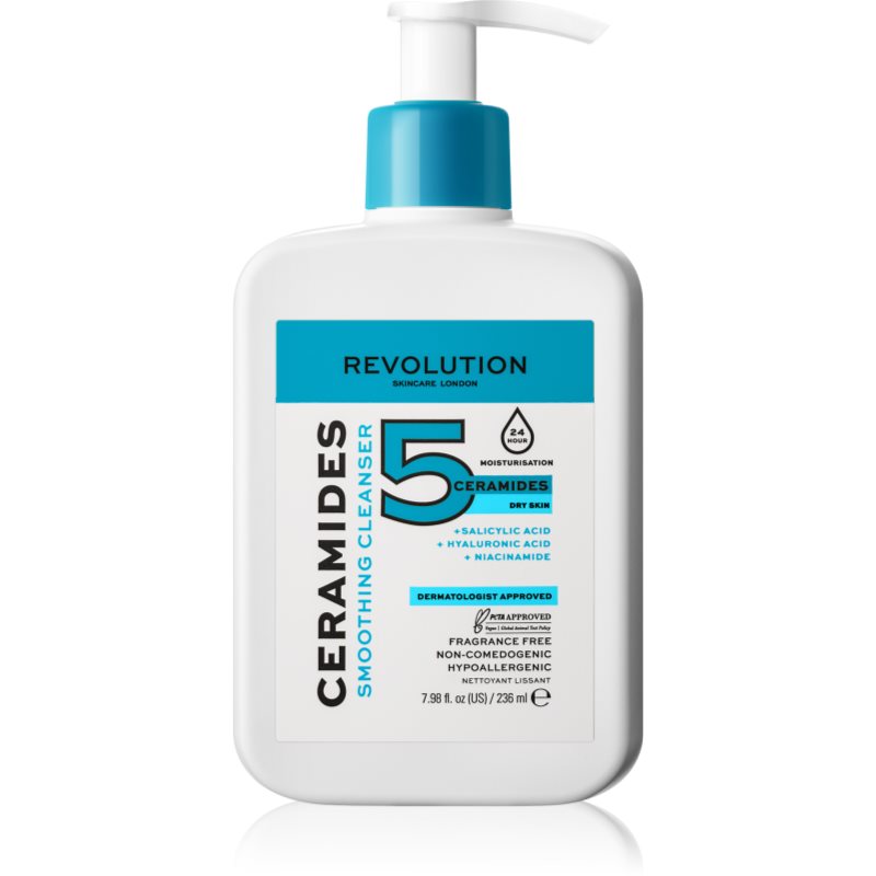 Revolution Skincare Ceramides jemný čisticí gel pro hydrataci pleti a minimalizaci pórů 236 ml - parfo.cz