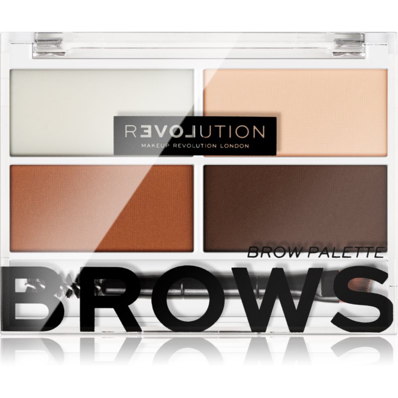 Revolution Relove Colour Cult paleta pro líčení obočí odstín Medium 3