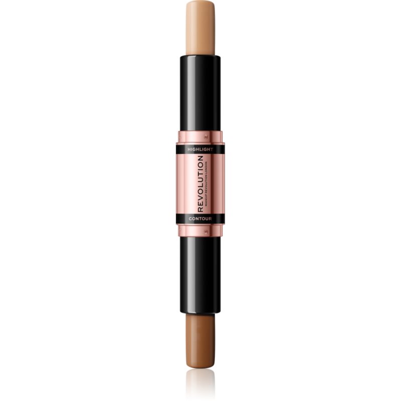 Makeup Revolution Fast Base oboustranná konturovací tyčinka odstín Medium 2x4