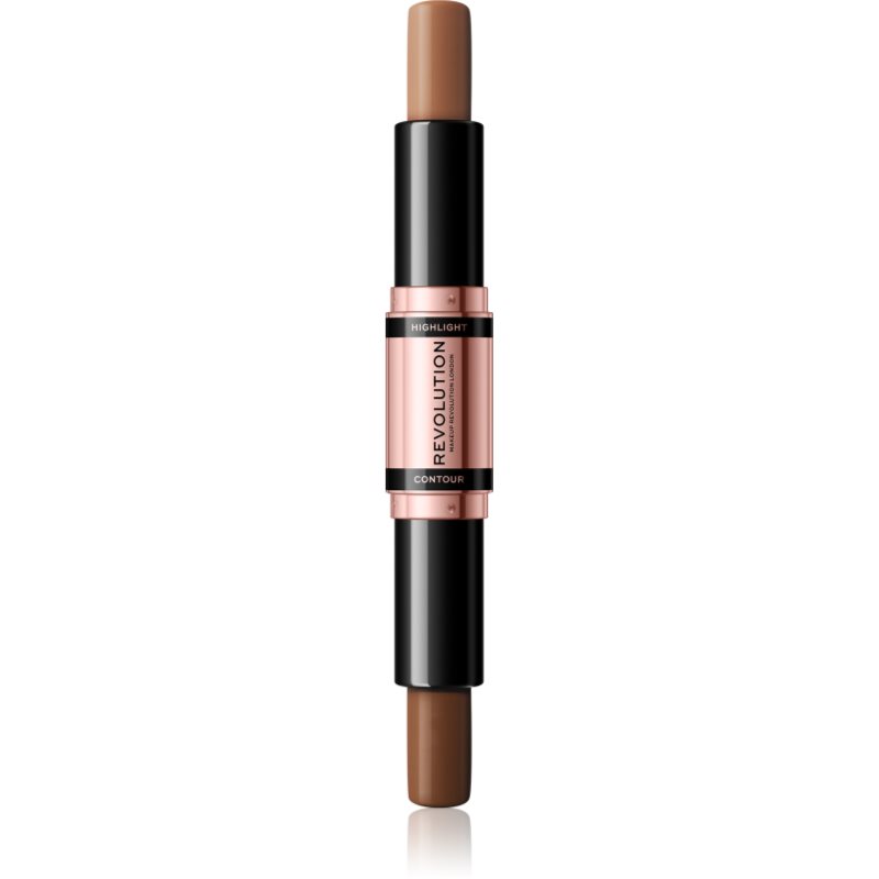 Makeup Revolution Fast Base oboustranná konturovací tyčinka odstín Dark 2x4