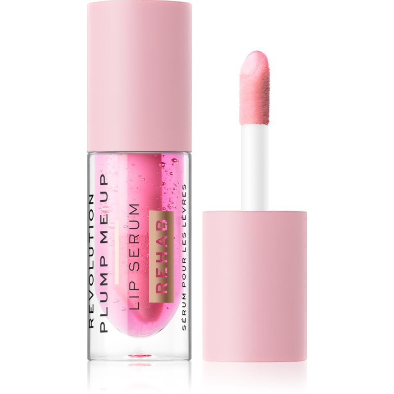 Makeup Revolution Rehab obnovující sérum pro objem rtů odstín Pink Glaze 4