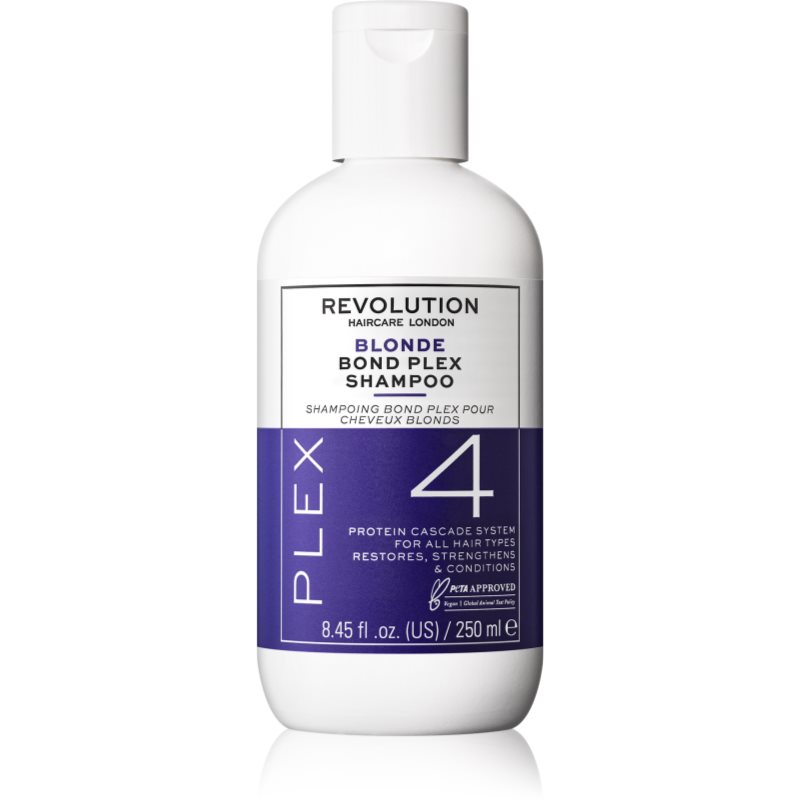 Revolution Haircare Plex Blonde No.4 Bond Shampoo intenzivně vyživující šampon pro suché a poškozené vlasy 250 ml - parfo.cz