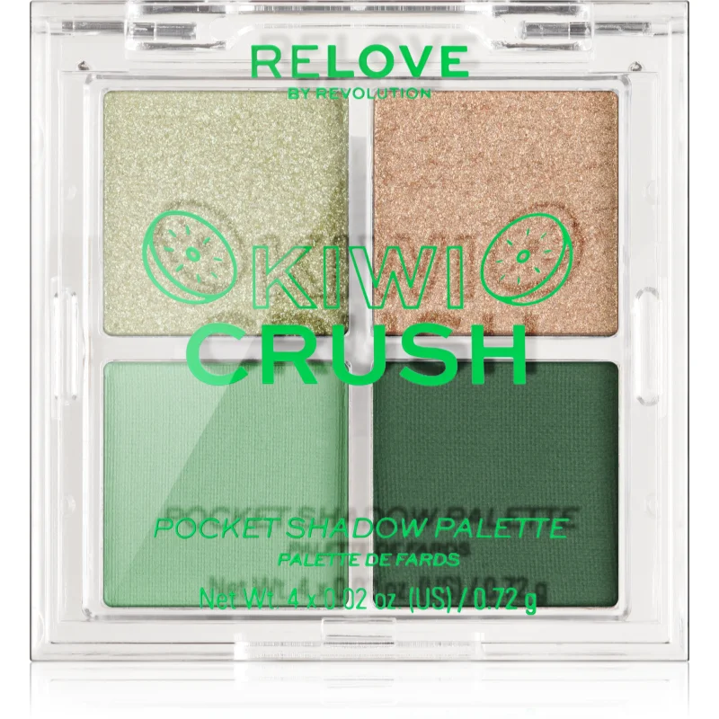 Revolution Relove Pocket Palette paletka očních stínů odstín Kiwi Crush 4x0.72 g - parfo.cz
