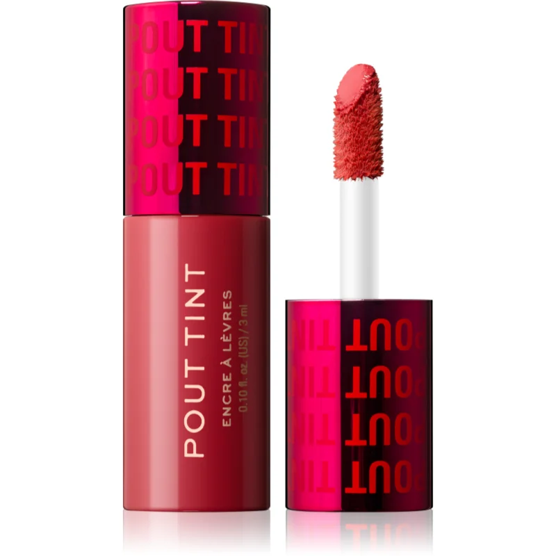 Makeup Revolution Pout Tint lesk na rty s hydratačním účinkem odstín Sizzlin Red 3 ml - parfo.cz