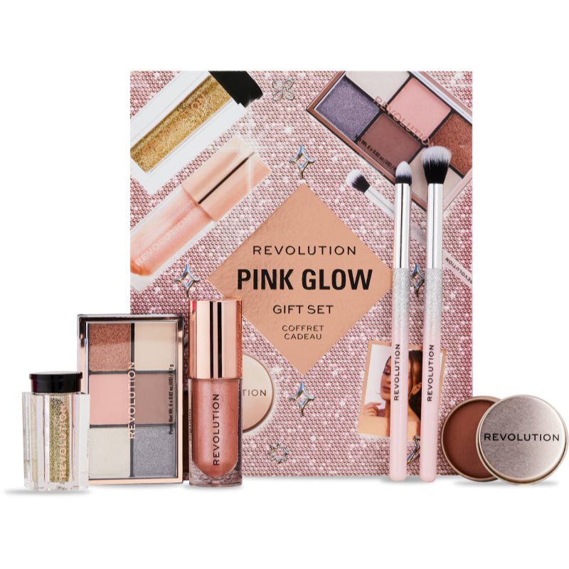 Makeup Revolution Xmass 2024 Pink Glow dárková sada na obličej - parfo.cz